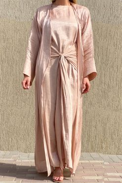 Mandys Pink Abaya Set