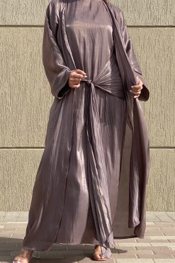 MOI072132 4 scaled Mountbatten Pink Abaya Set