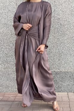 MOI072132 6 scaled Mountbatten Pink Abaya Set