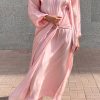 MOI072133 01 Pink Abaya Set