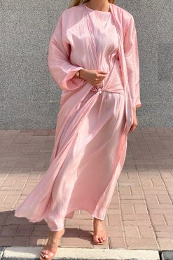 Pink Abaya Set