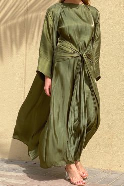 Green Abaya Set
