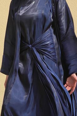 Navy Abaya Set
