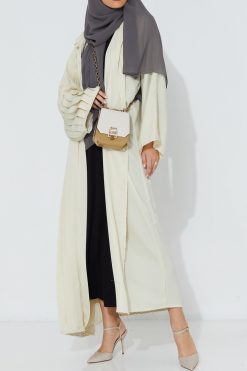 MOI072145 3 Pleated Abaya