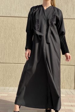MOI072121 3 scaled Crepe Black Abaya