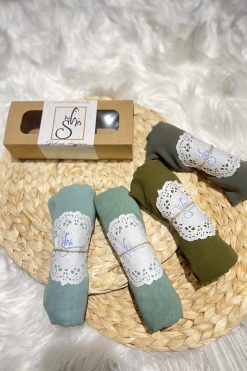 Tone of Green Chiffon Hijab