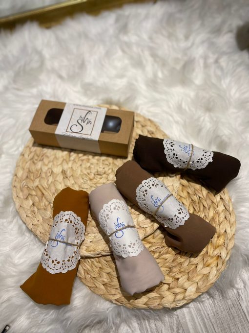 Chiffon Brown Hijab Set