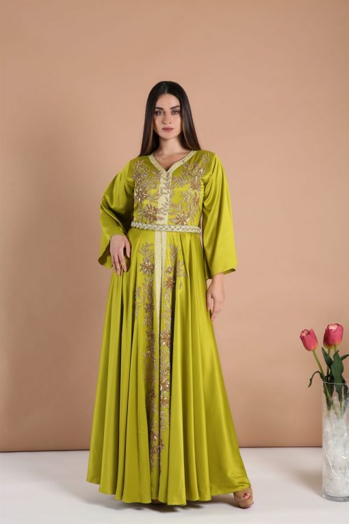 Golden Olive Kaftan