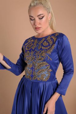 ABSOLC 000034 4 1 Gold Sapphire Dress