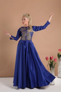 ABSOLC 000034 6 1 Gold Sapphire Dress