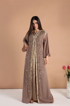 ABSOLC 000035 4 1 Gold Cinnamon Kaftan