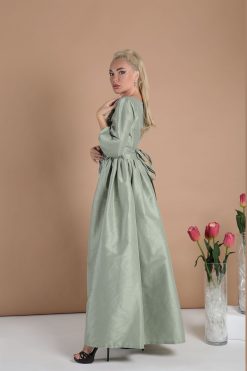 ABSOLC 000036 3 1 Leafy Ivory Kaftan Dress