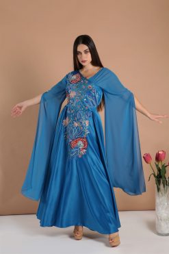 ABSOLC 000038 4 1 Embroidered Satin Dress