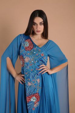 ABSOLC 000038 6 1 Embroidered Satin Dress