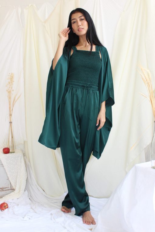 Satin Smocked Set