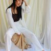 Loden 000004 1 Satin Linen Smocked Set