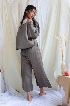 Loden 000005 4 scaled Satin Wrap Pant Set
