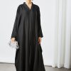 bsi3502 1 Black embroidered kaftan abaya