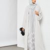 Grey Pleated Inner Abaya