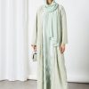 bsi3510 1 Pistachio Pleated Inner Abaya