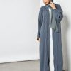Grey Bisht Abaya with Inner
