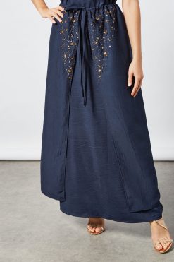bsi3521 3 Beads Embellished 3 pcs Abaya Set