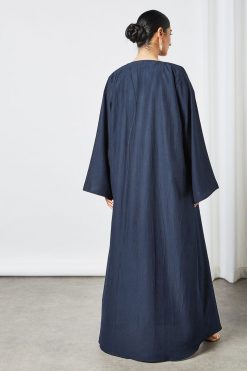 bsi3521 4 Beads Embellished 3 pcs Abaya Set