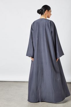 bsi3523 3 Beads Embellished Three Piece Abaya Set