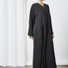 bsi3527 1 Black Embroidered Abaya