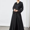 bsi3530 1 Black Lace Patched Abaya