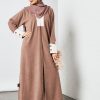 Coat collared Abaya