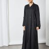 bsi3536 1 Black beads embellished abaya