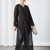 bsi3543 1 Black Lace Embellished Abaya