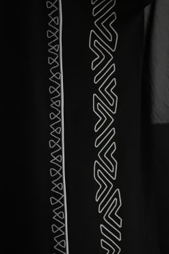 Black Abaya with Embroidery 6 NAVY 000012 3 Black Abaya with Embroidery