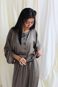 Loden 000005 3 Satin Wrap Pant Set