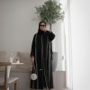 Black Abaya with Embroidery