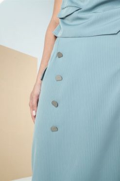 Nasr 30732 3 1 Aqua Skirt Suit