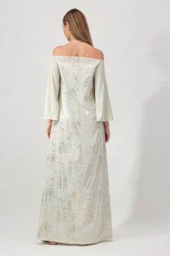 Nasr 31406 7 Mesh Silk Dress