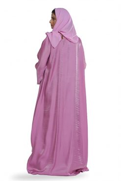 FBS 000103 3 Pink Sheen Abaya