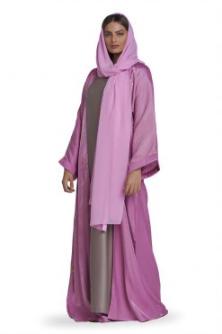 FBS 000103 4 Pink Sheen Abaya