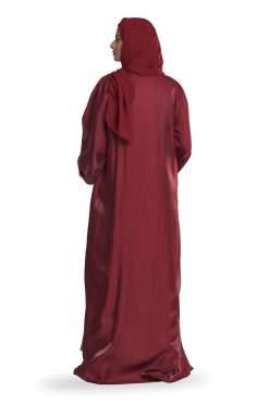 عباية شين حمراء 5 FBS 000104 3 Red Sheen Abaya