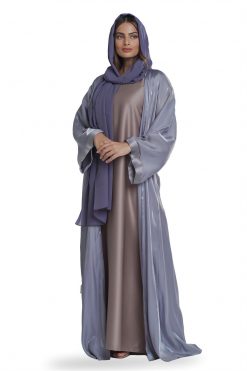 Grey Sheen Abaya