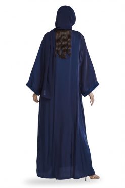 FBS 000108 3 Blue Sheen Abaya