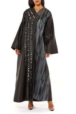 MOI1121004 5 Jacquard Panel Abaya