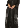 Back Abaya with Tatreez Design