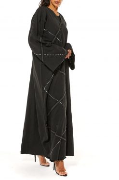 MOI1121016 3 Shamua Black Casual Abaya