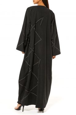 MOI1121016 4 Shamua Black Casual Abaya