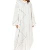 Shamua White Casual Abaya