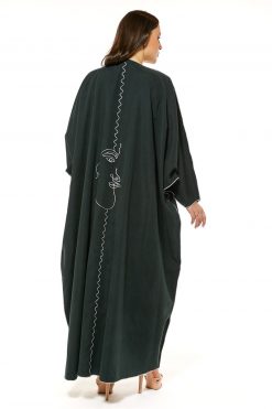 MOI1121030 5 Green Casual Abaya
