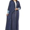 MOI1121033 1 Blue Casual Abaya with Thread work